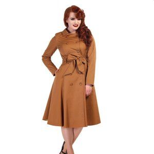 Collectif Korrina Pinup Swing Trench Raincoat